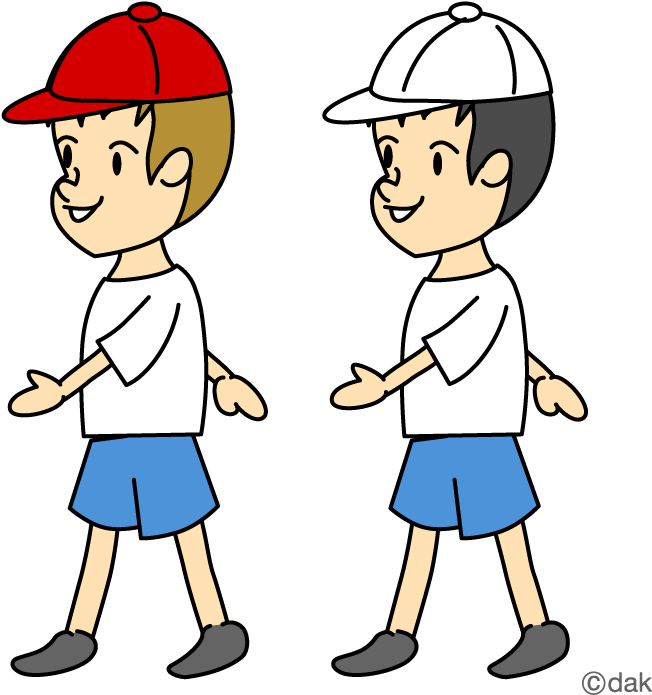Person Walking Clipart Kid - Two Boys Walking Clipart - Png Download (800x800), Png Download