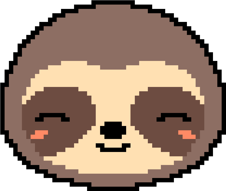 Sloth - Hotline Miami Face Sprites Clipart (1152x1152), Png Download