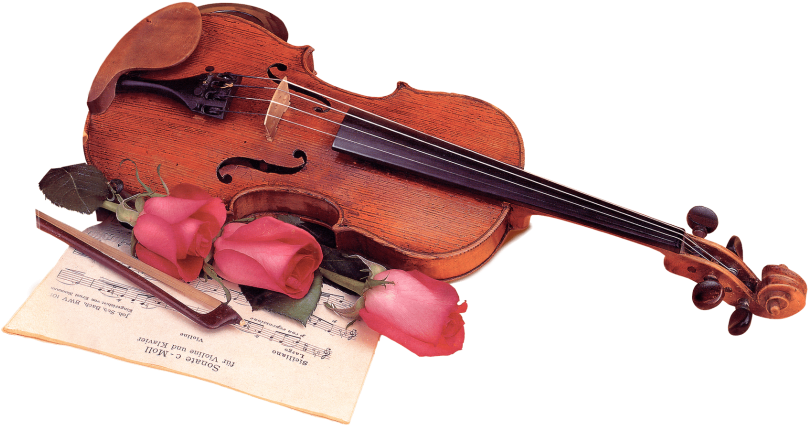 Free Png Download Violin & Bow Png Images Background - Музыкальные Картинки Для Презентации Clipart (850x494), Png Download