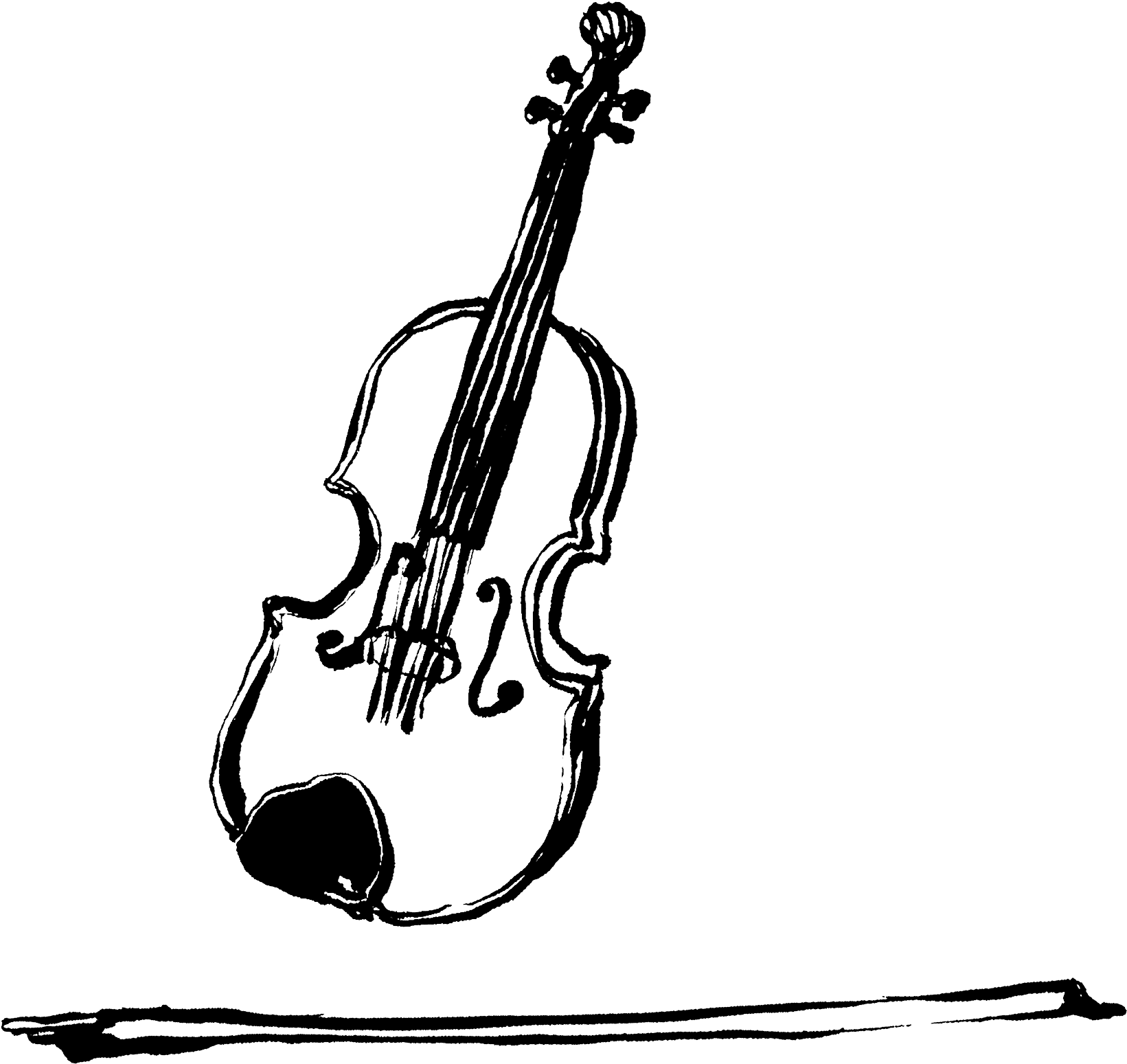 Brassneck - Violin Clipart (2099x2099), Png Download