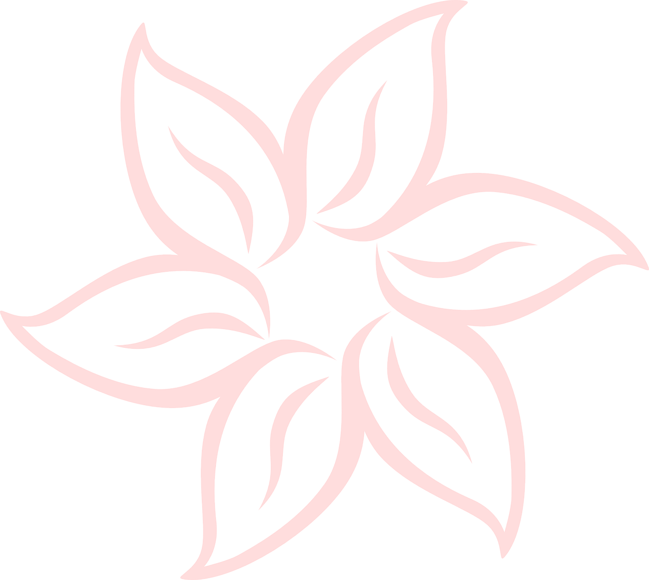 Pink Flower Svg Clip Arts 600 X 536 Px - Png Download (600x536), Png Download