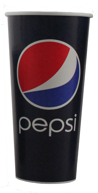 Pepsi, Cold Cup, Cardboard And Coating, 400ml, 16oz, - Pepsi Clipart (640x640), Png Download