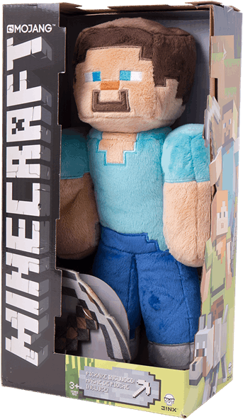 Minecraft - Steve Plush - Minecraft Steve Toy Clipart (600x600), Png Download