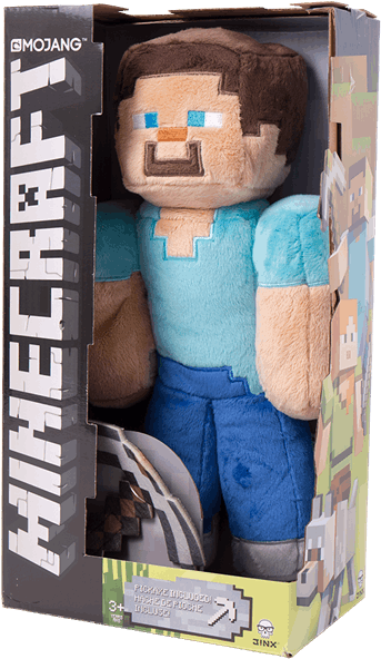 minecraft steve plush