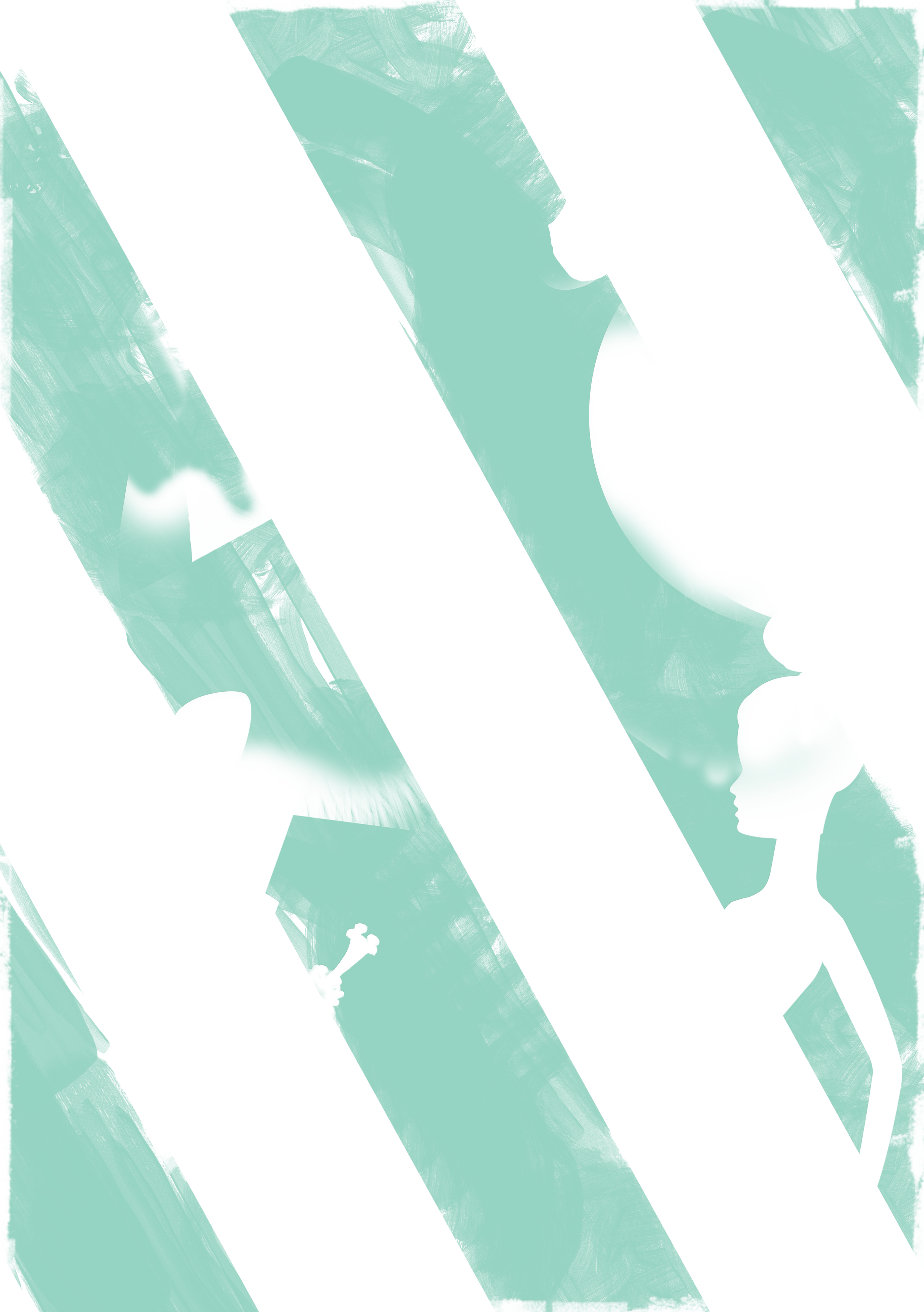 Smaller Blue Stripes - Illustration Clipart (2500x3551), Png Download