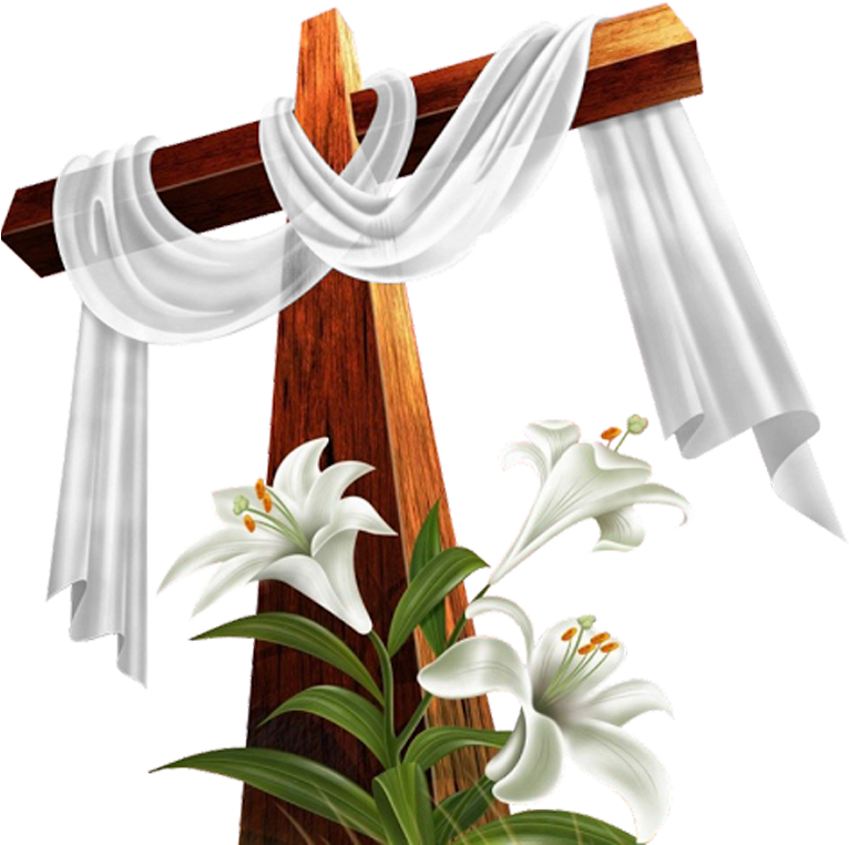 Cruz Em Png - Happy Easter Christian Clipart (768x1024), Png Download