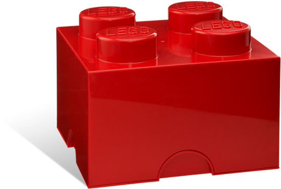 Lego Storage Brick - Red Lego Brick Png Clipart (800x600), Png Download