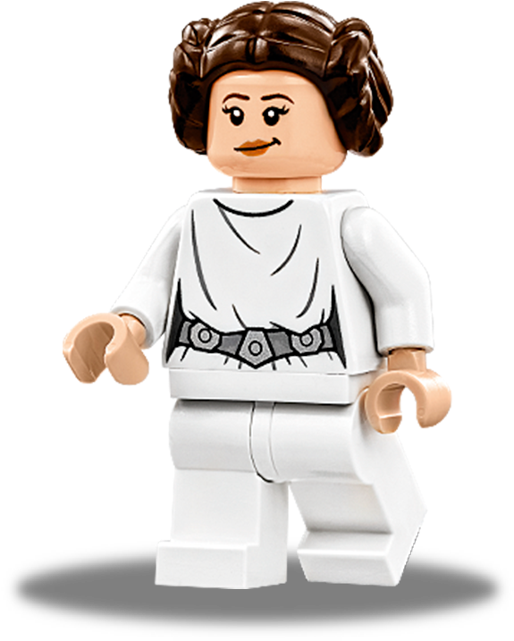 Lego Star Wars Png - Lego Leia Clipart (672x896), Png Download