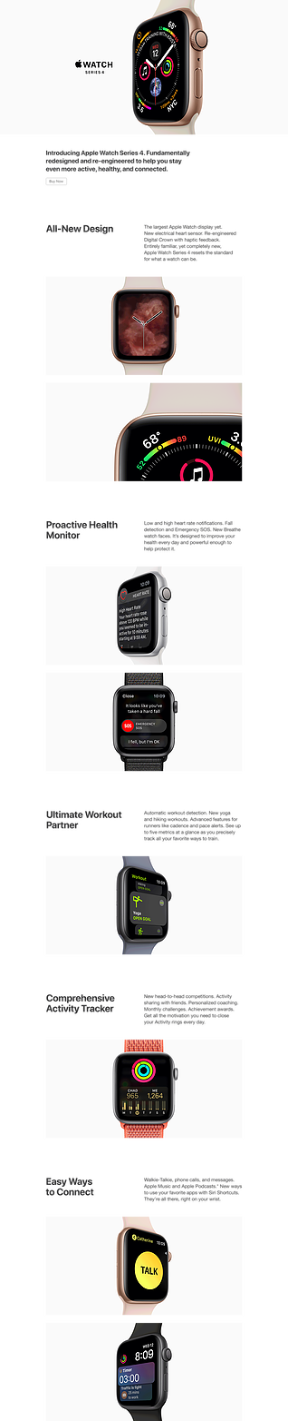 Watch4-web - Apple Clipart (318x1565), Png Download