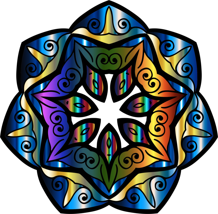 Kaleidoscope Mandala Floral Design Sharingan Symmetry - Mandala Sharingan Clipart (767x750), Png Download