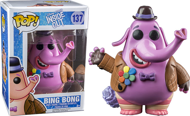 Bing Bong Pop Vinyl Figure Clipart (750x458), Png Download