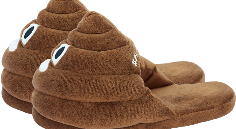 Win Plushmoji Emoji Slippers, Ends 5/6/16 - Slipper Clipart (800x416), Png Download