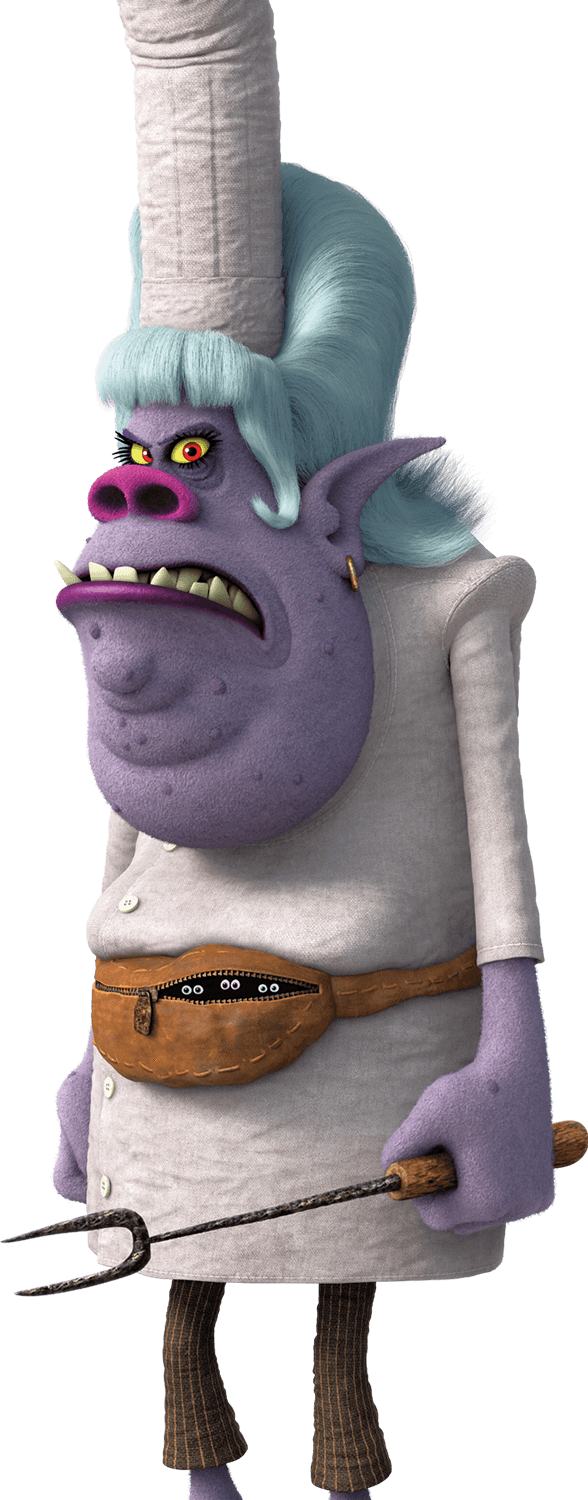 The Cook In Trolls - Trolls Chef Voice Clipart (588x1500), Png Download