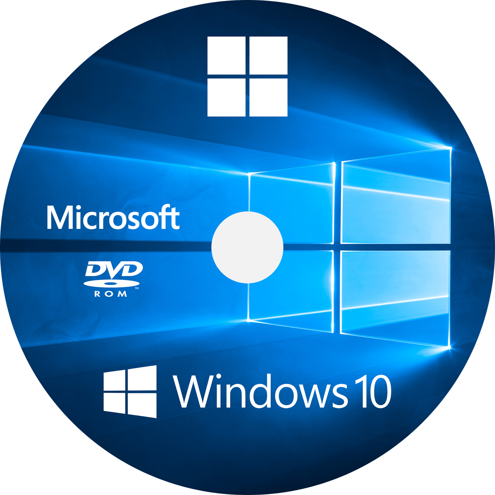 Windows 10 Logo Transparent Png - Windows 10 Dvd Clipart (1600x1600), Png Download