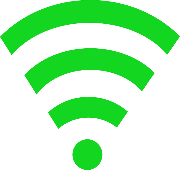 Green Wifi Link Clip Art At Clipartimage - Red Wifi Icon Png Transparent Png (600x566), Png Download