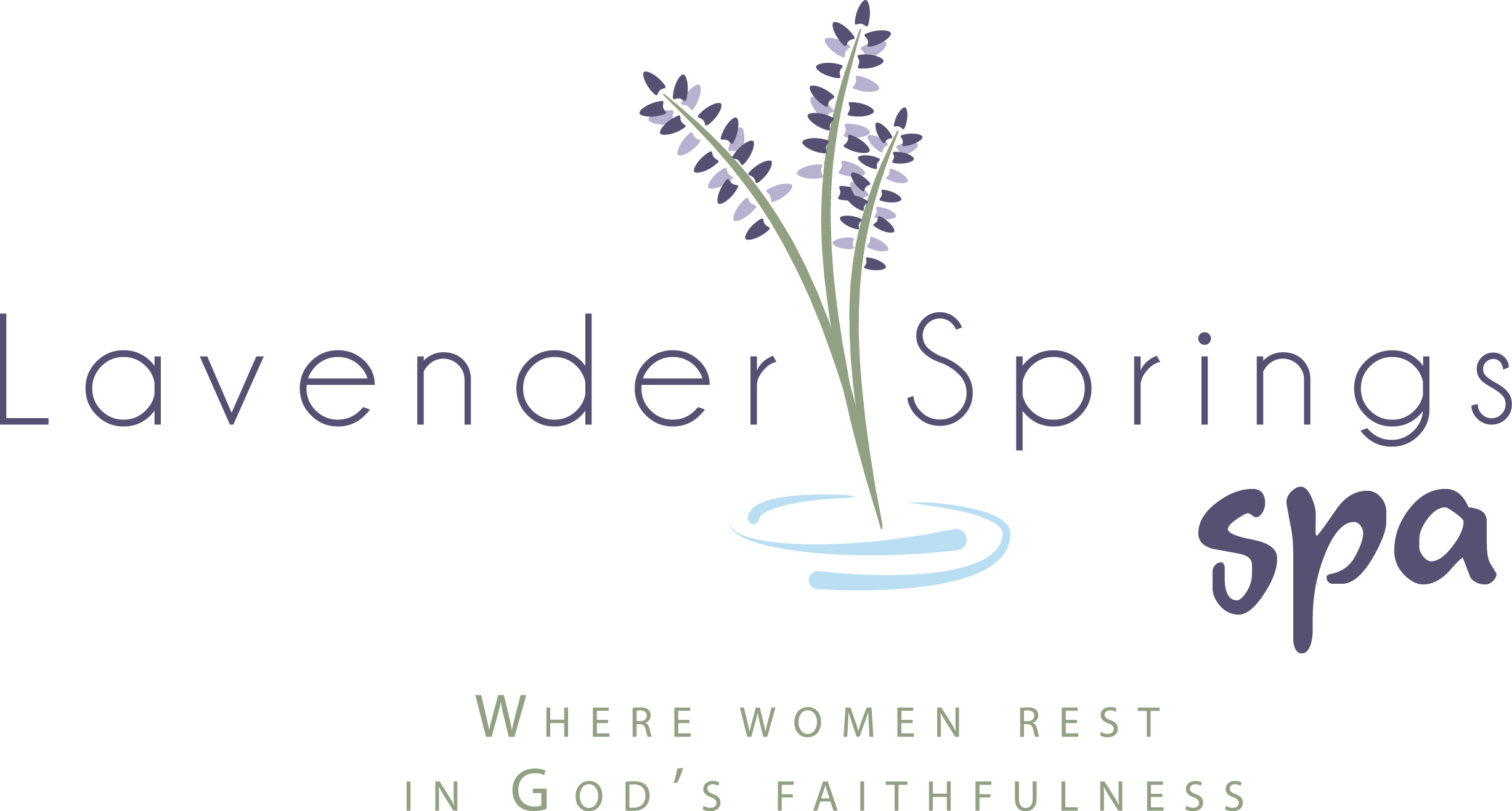 Lavenderspringslogo - Lavender Spa Logo Clipart (2454x1317), Png Download