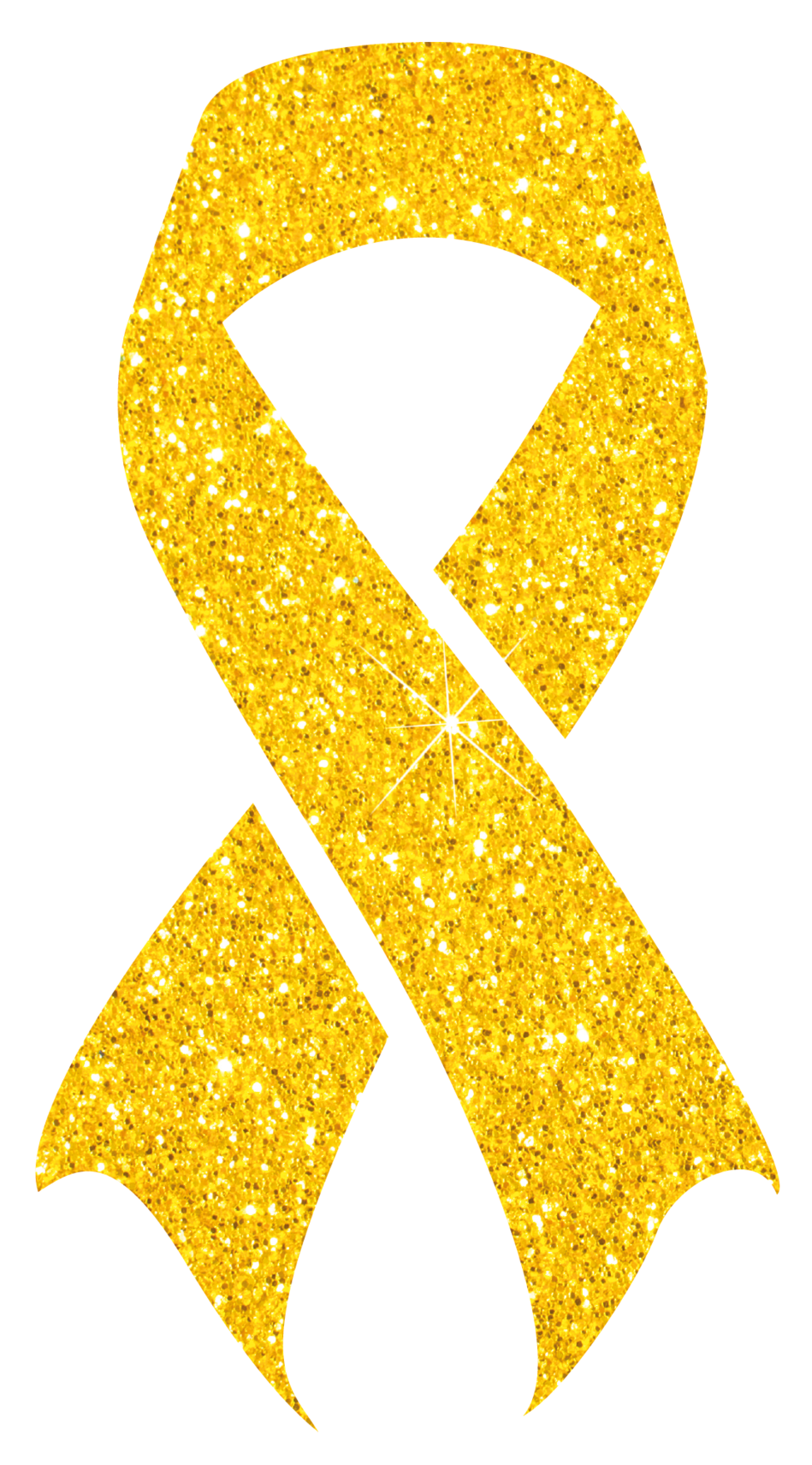 Ccam Gold Ribbon Clipart (949x1712), Png Download