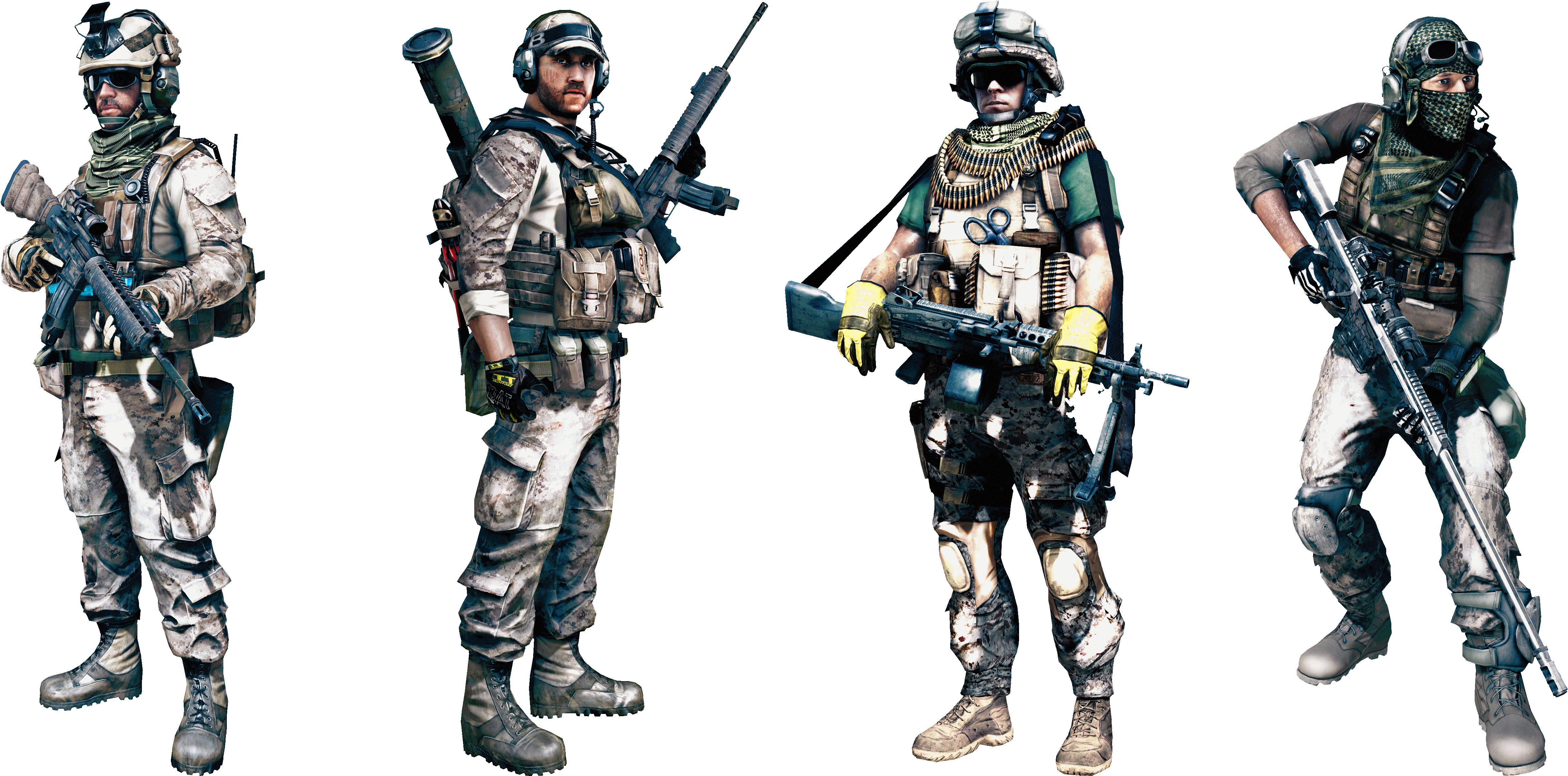 Like This Http - Battlefield 3 Engineer Clipart (4923x2440), Png Download