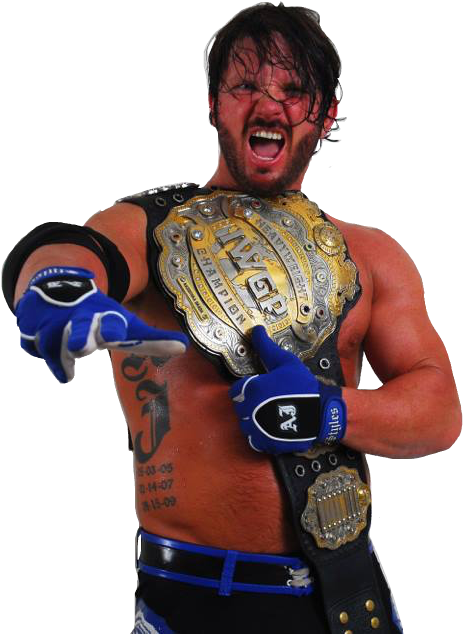 Aj Styles Transparent Background - Aj Styles Iwgp Champion Png Clipart (528x644), Png Download