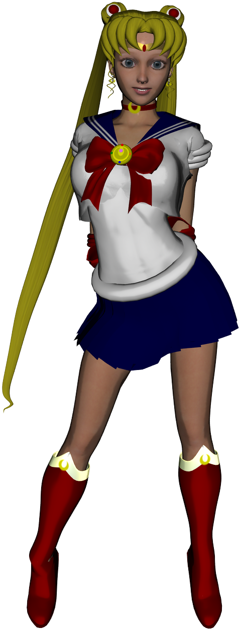 Photo Sailormoon-animestyle3 - Cartoon Clipart (876x1258), Png Download