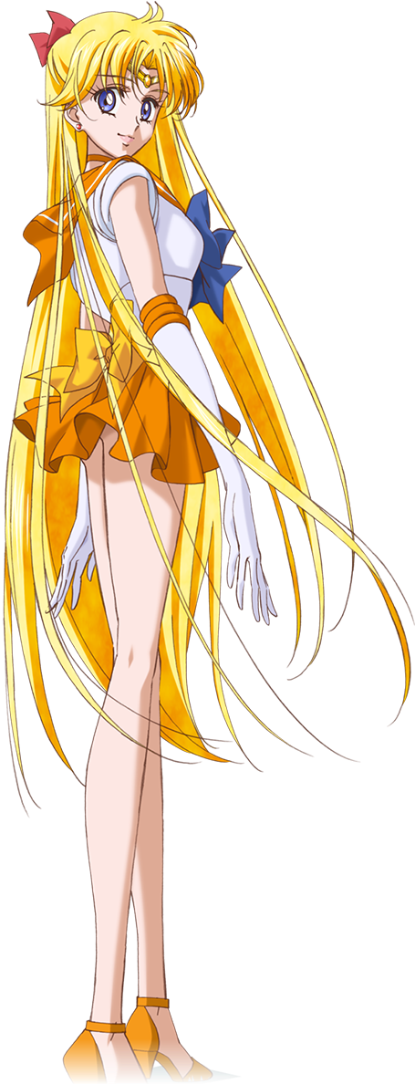 31 Images About Sailor Moon On We Heart It - Sailor Moon Crystal Super Sailor Venus Clipart (454x1230), Png Download