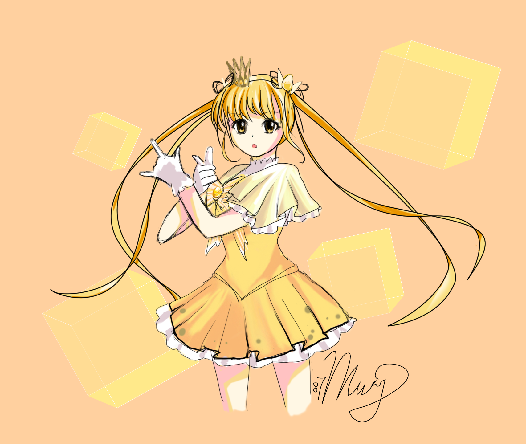 Fan Artmy Mango Pudding Fanart, Paying Homage To Sailor - Cartoon Clipart (1786x1638), Png Download