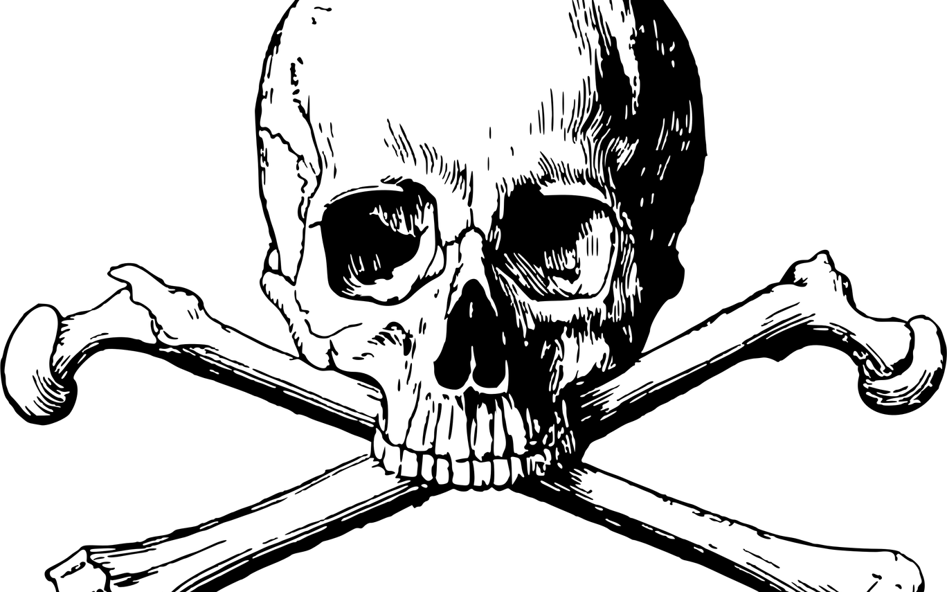 15 Skull And Bones Png For Free Download On Mbtskoudsalg - Skull And Bones Clipart (1368x855), Png Download