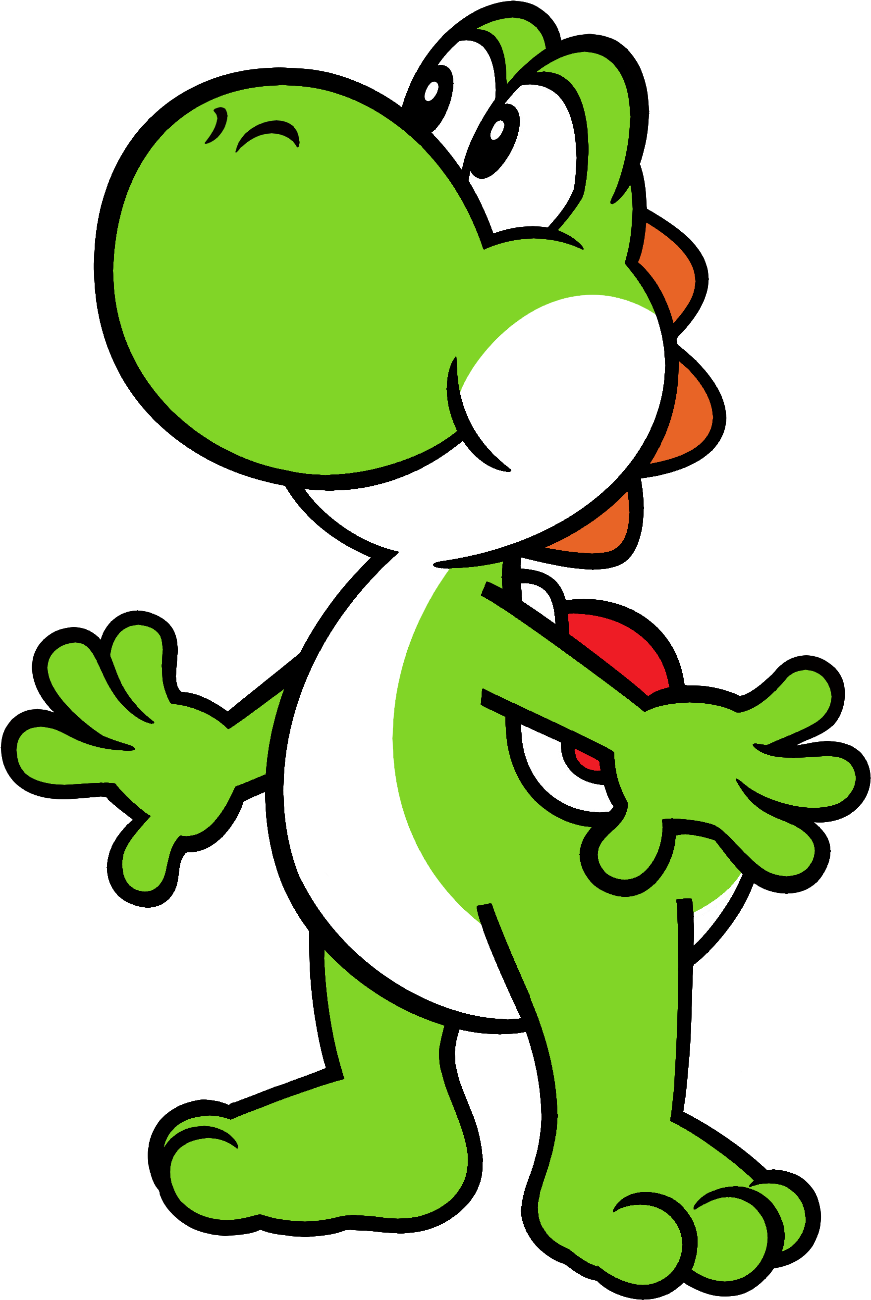 Another Shoeless Yoshi Vector - Yoshi Shoeless Clipart (1847x2680), Png Download