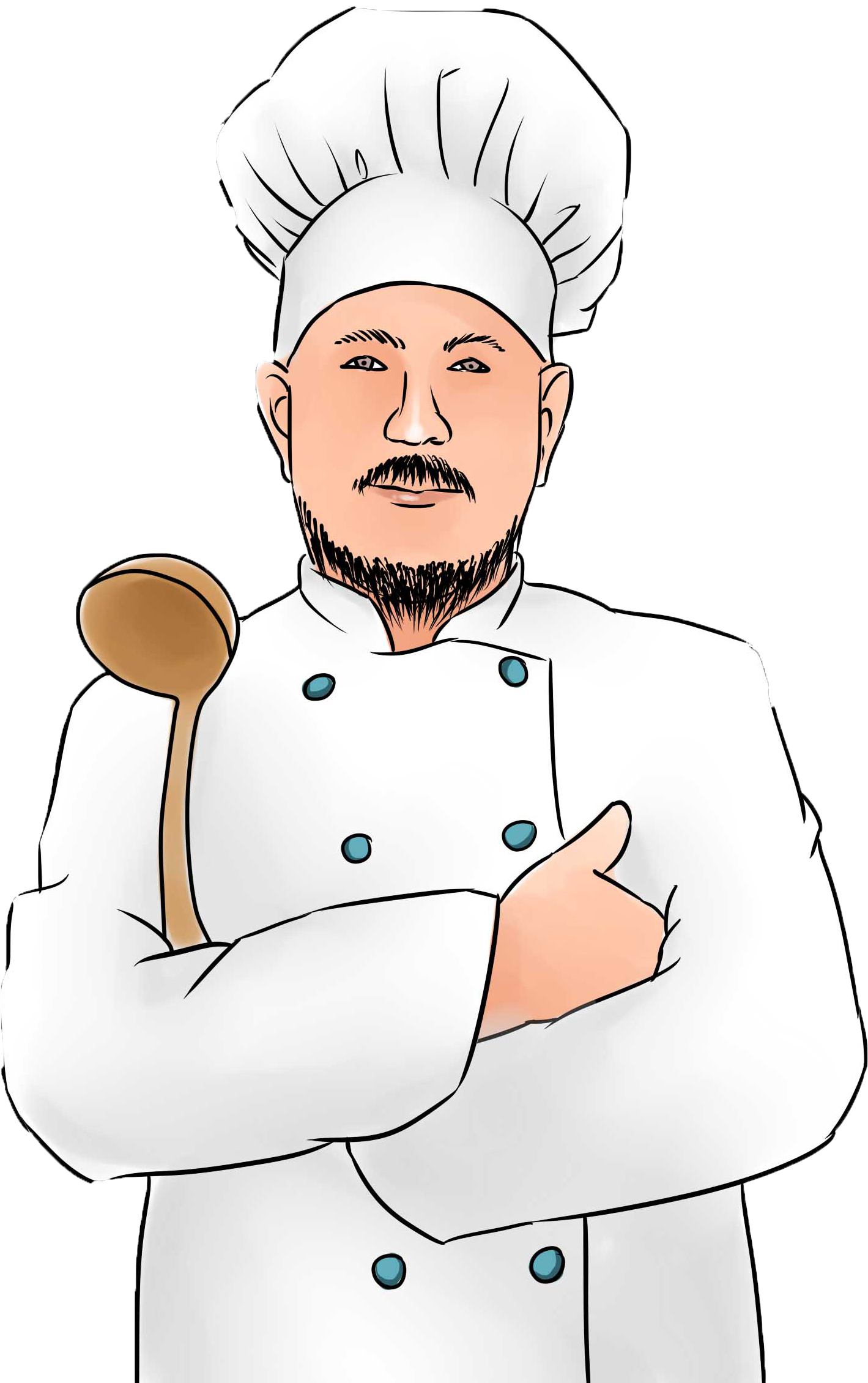 Transparent Background Male Chef Png Clipart (3200x2400), Png Download