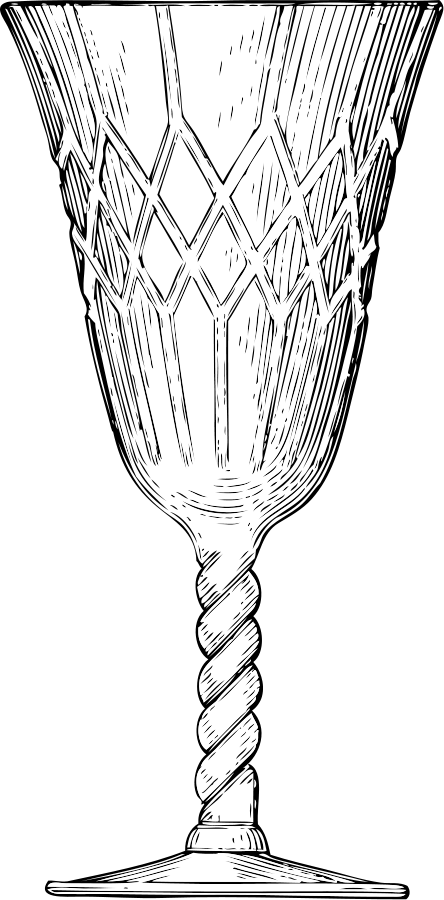Crystal Goblet Clipart - Png Download (444x900), Png Download