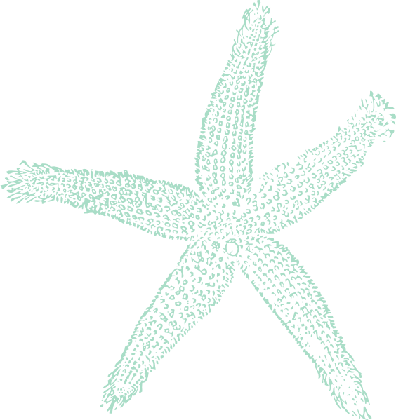 Original Png Clip Art File Sea Blue Starfish Svg Images Transparent Png (564x599), Png Download