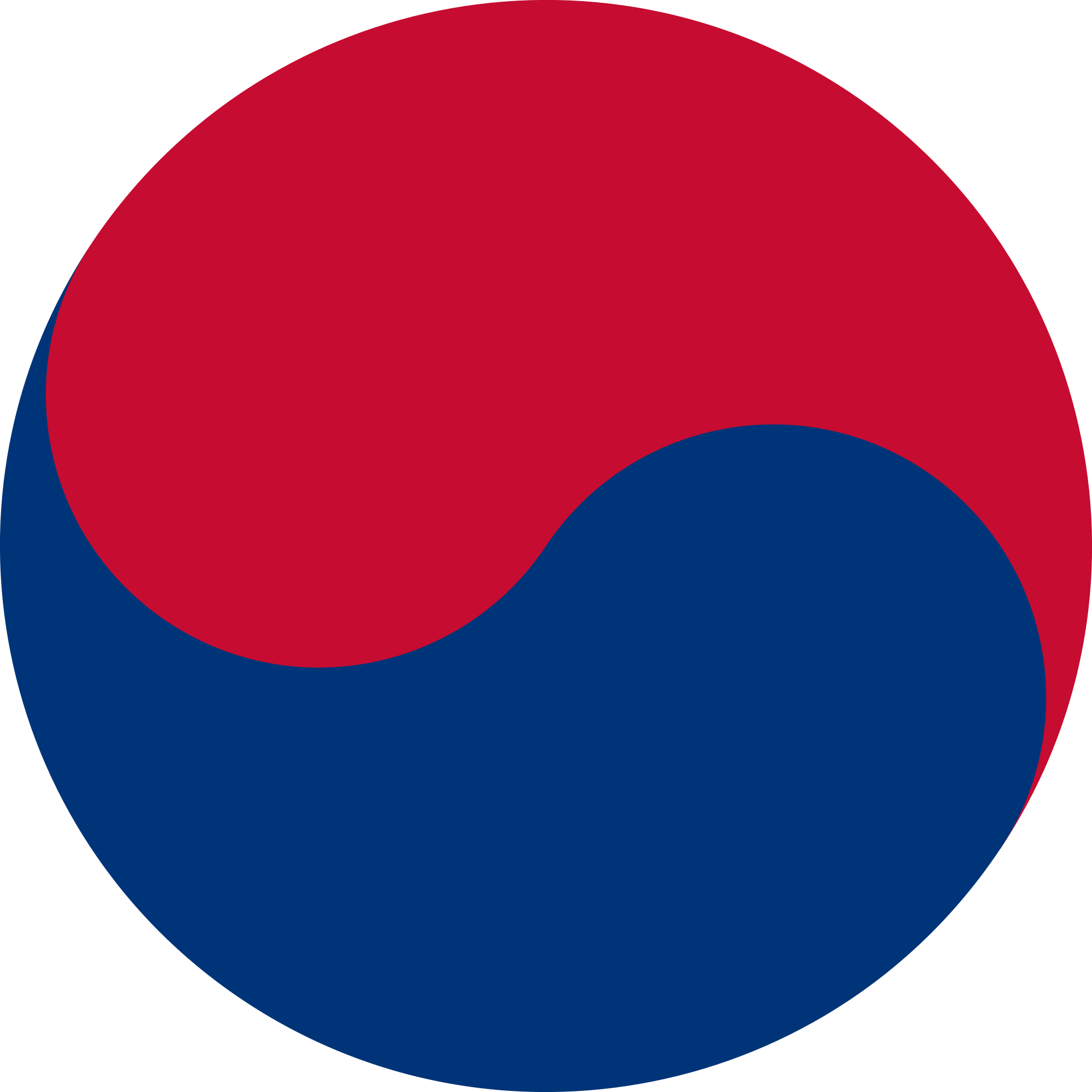 Korean Taegeuk Symbol - 태극 문양 Clipart (2000x2000), Png Download