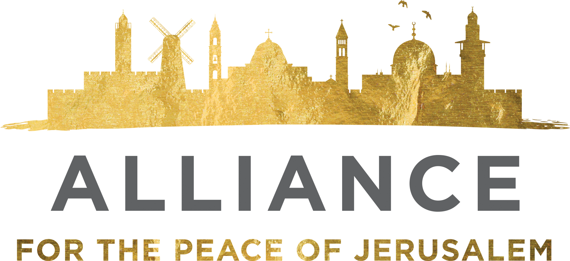 Alliance For The Peace Of Jerusalem - Jerusalem Logo Clipart (1920x958), Png Download