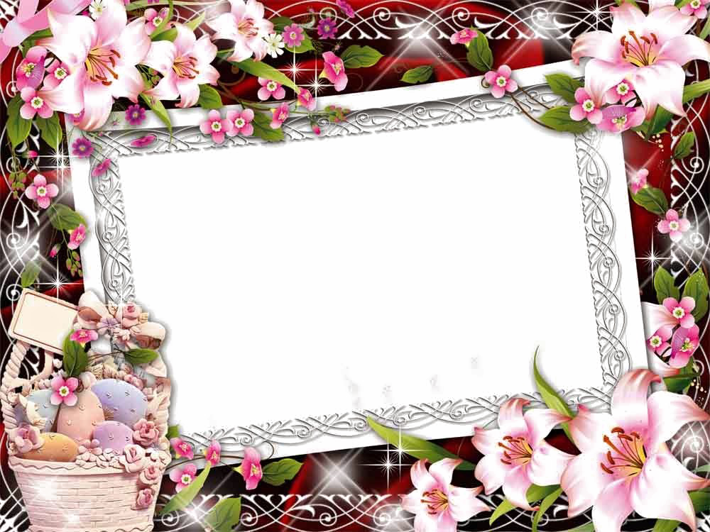 Easter Frames Png Background Image - Moldura Para Uma Foto Em Png Clipart (1000x750), Png Download