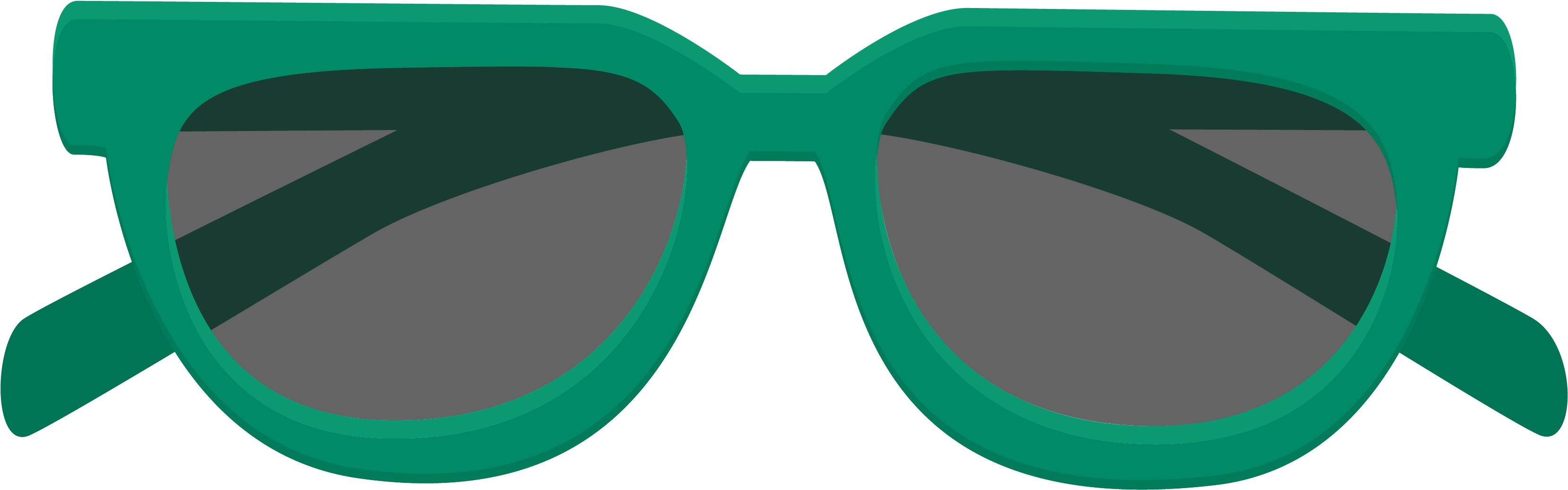 Sunglasses , Png Download - Circle Clipart (3314x1036), Png Download