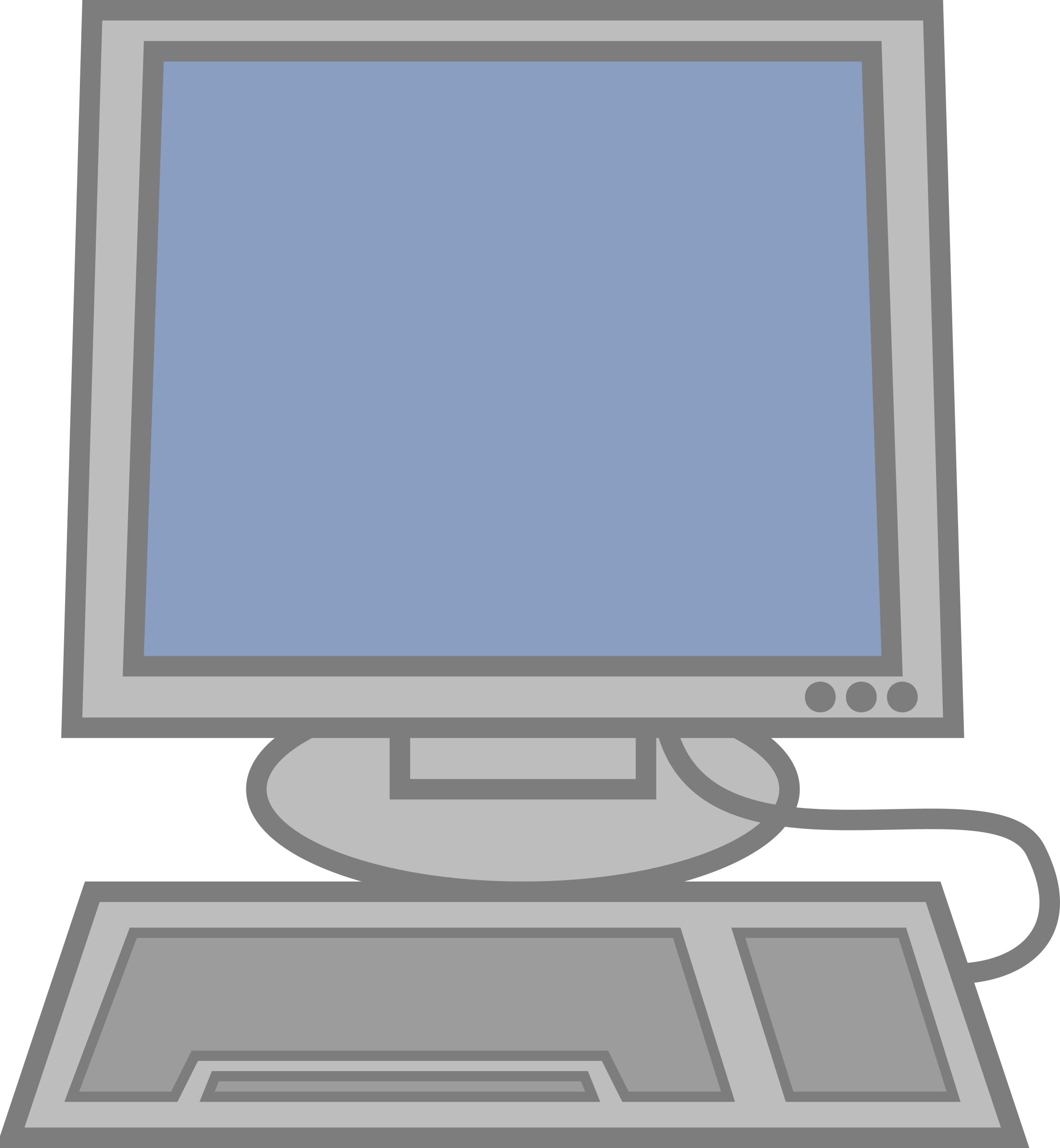 Pc Clipart Library Computer Computer Clipart Png Download Large Size Png Image Pikpng