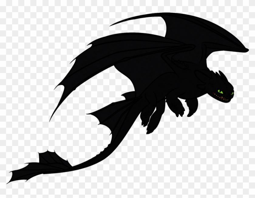Coloring Book How To Train Your Dragon Toothless Drawing - Night Fury Silhouette Png Clipart