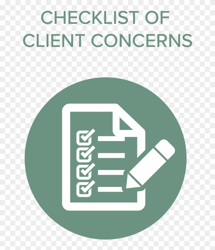 Checklist Of Clients Concerns - Poster Clipart