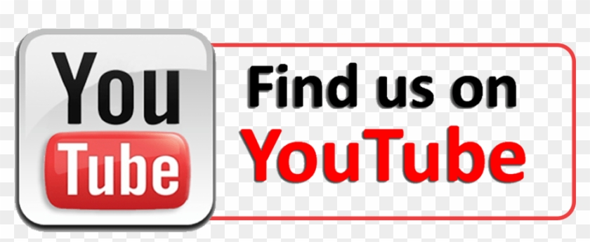 Find Us On Youtube - Find Us On Youtube Button Clipart
