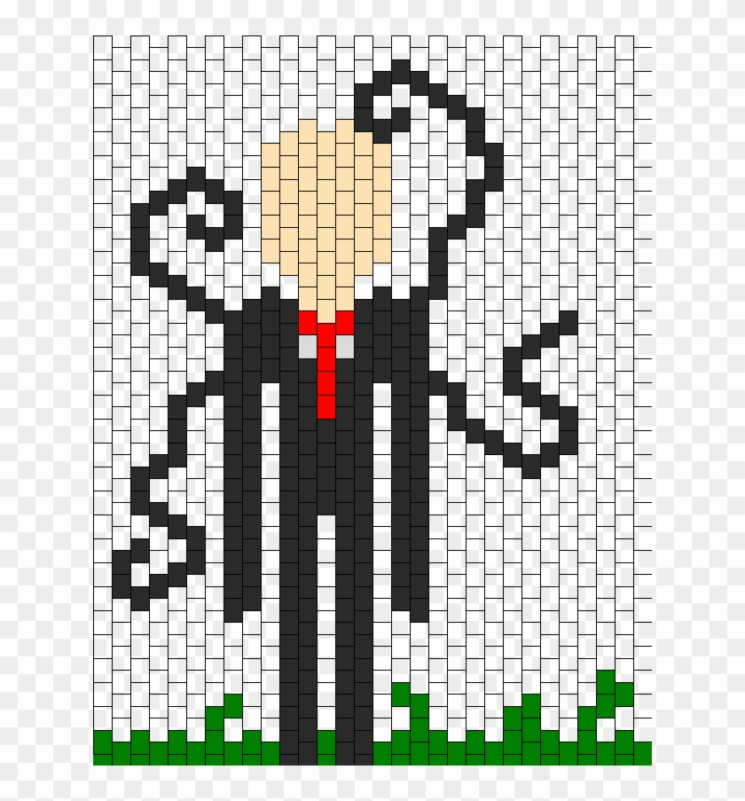Slender Man Kandi Pattern - Creative Arts Clipart