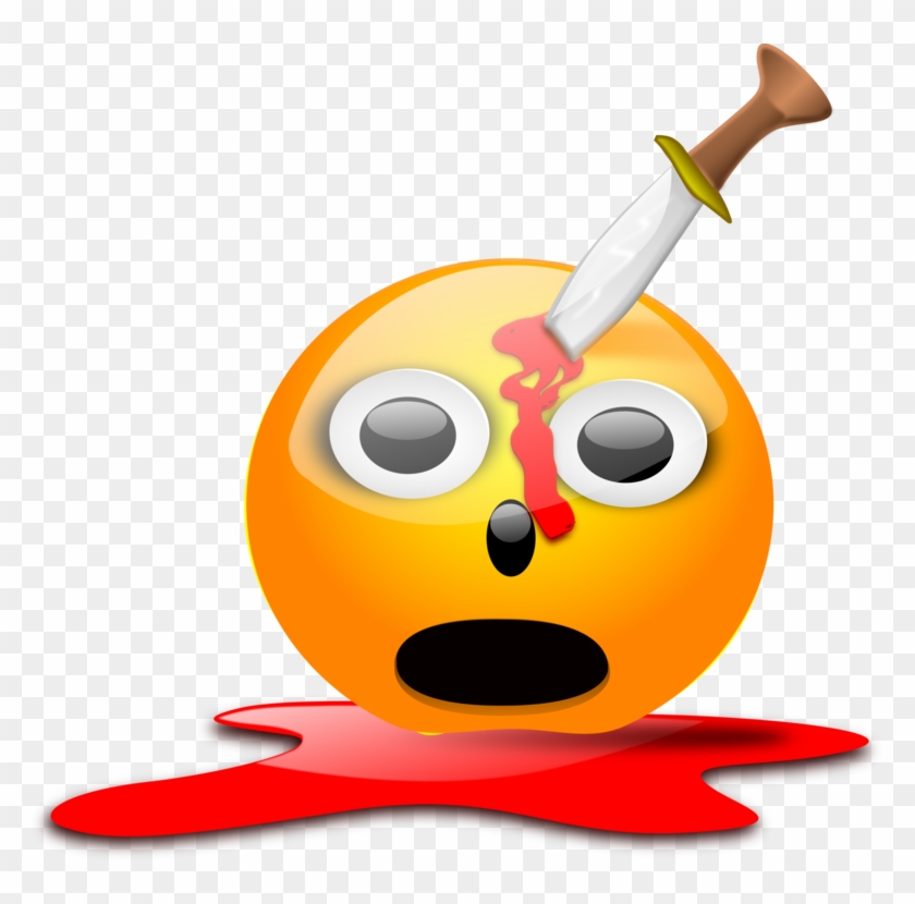 Smiley Emoticon Slender Man Stabbing Computer Icons - Stabbing Cartoon Clipart