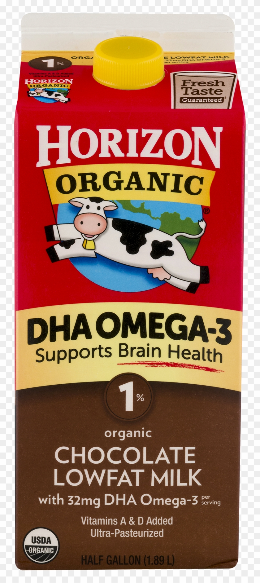Horizon Organic Dha Omega 3 1% Low Fat Chocolate Milk, - Horizon Organic Milk Clipart #1407