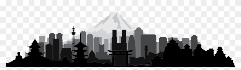 Japan Tours Footer - Transparent Japan City Png Clipart #1686