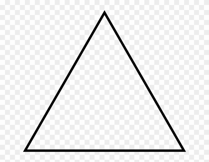 Black And White Triangle Png - Simple Triangle Clipart