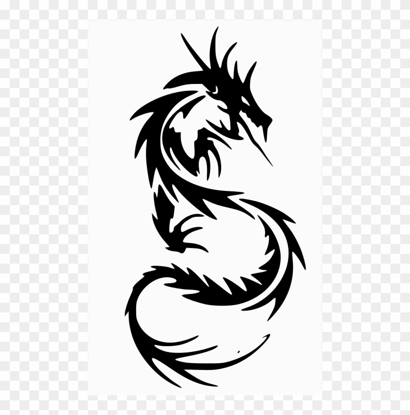 Clip Arts Related To - Dragon Tribal - Png Download