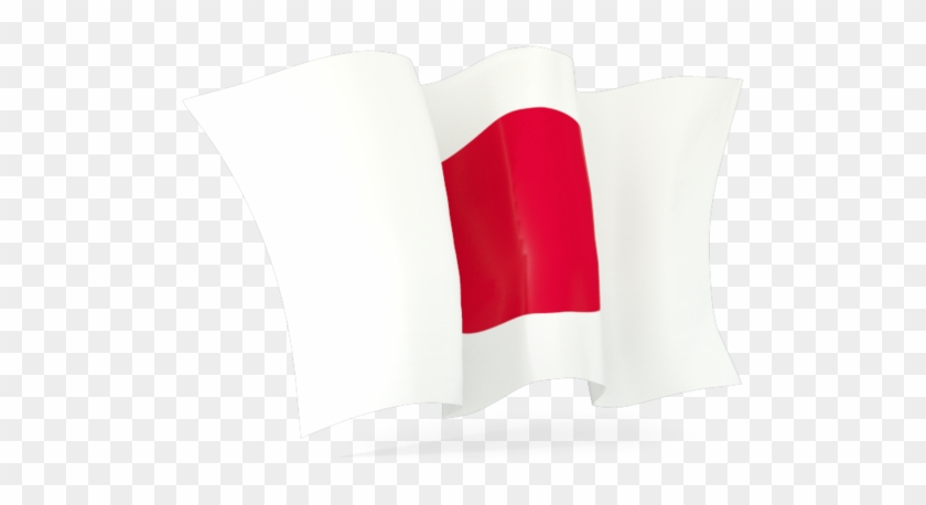 What Is On The White Background Of The National Flag - Japan Waving Flag Png Clipart