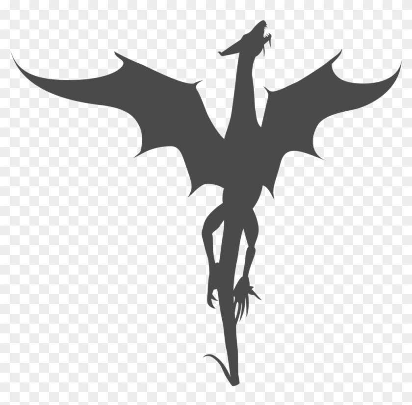 Dragon Silhouette - Dragon Game Of Thrones Vector Clipart