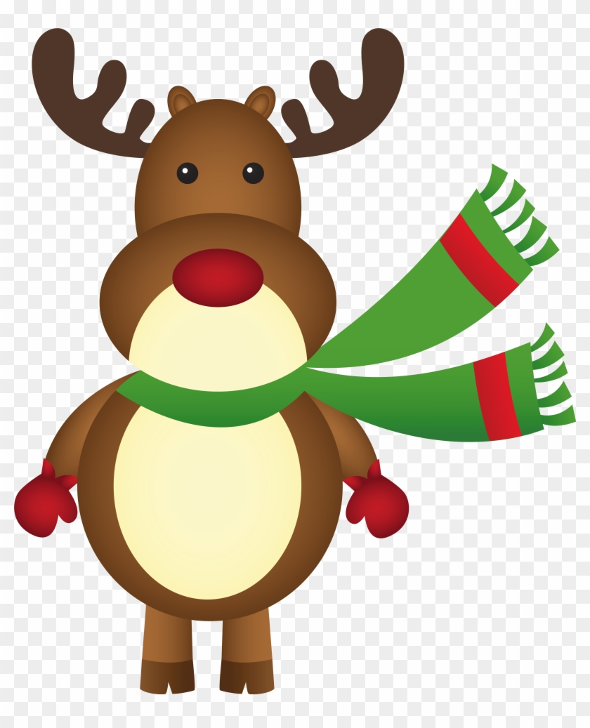 Christmas Rudolph Clip Art - Png Download