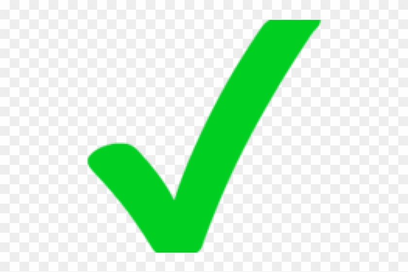 Green Tick Clipart Transparent Background - Png Download