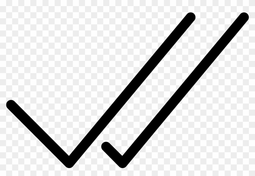 Green Tick Clipart Quality - Whatsapp Double Tick Icon - Png Download